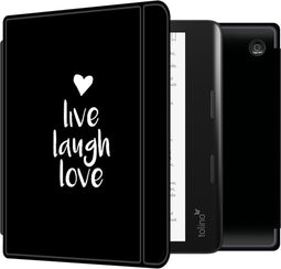 imoshion E-reader Hoesje - Geschikt voor Tolino Epos 3 - Design Slim Hard Case Sleepcover Bookcase met stand - Live Laugh Love