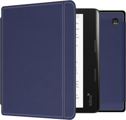 imoshion E-reader Hoesje - Geschikt voor Tolino Epos 3 - Slim Hardcase Sleepcover Bookcase met stand - Donkerblauw