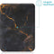 imoshion E-reader Hoesje - Geschikt voor Tolino Shine 4, Kobo Clara 2E - Design Slim Soft Case Sleepcover Bookcase - Black Marble