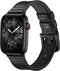iMoshion Echt lederen bandje voor de Apple Watch Series 1 / 2 / 3 / 4 / 5 / 6 / 7 / 8 / 9 / SE / Ultra (2) - 42 / 44 / 45 / 49 mm - Zwart