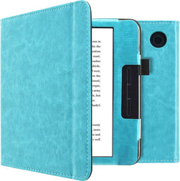 imoshion Ereader Cover / Hoesje Geschikt voor Tolino Vision 5 - imoshion Vegan Leather Bookcase - Lichtblauw