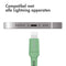 imoshion Geschikt voor Lightning naar USB A Kabel - 1 meter - Oplaadkabel geschikt voor iPhone 11/12/13/14 - Stevig gevlochten materiaal - Groen