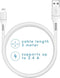 imoshion Geschikt voor Lightning naar USB A Kabel - 3 meter - Snellader & Datasynchronisatie - Oplaadkabel geschikt voor iPhone 11/12/13/14 - Stevig gevlochten materiaal - Wit
