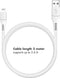 imoshion Geschikt voor Lightning naar USB A Kabel - 3 meter - Snellader & Datasynchronisatie - Oplaadkabel geschikt voor iPhone 11/12/13/14 - Stevig gevlochten materiaal - Wit