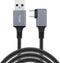 imoshion Geschikt voor Oculus Quest 1, 2 en Meta Quest 3 Link kabel 5 Meter - Supersnelle data overdracht dankzij USB 3.2 - USB C naar USB A Kabel VR Bril - Zwart