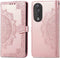 iMoshion Hoesje Geschikt voor Honor 90 Pro Hoesje Met Pasjeshouder - iMoshion Mandala Bookcase - Rosé Goud