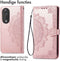 iMoshion Hoesje Geschikt voor Honor 90 Pro Hoesje Met Pasjeshouder - iMoshion Mandala Bookcase - Rosé Goud