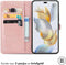 iMoshion Hoesje Geschikt voor Honor 90 Pro Hoesje Met Pasjeshouder - iMoshion Mandala Bookcase - Rosé Goud