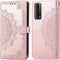 iMoshion Hoesje Geschikt voor Huawei P Smart (2021) Hoesje Met Pasjeshouder - iMoshion Mandala Bookcase - Roze