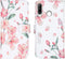 iMoshion Hoesje Geschikt voor Huawei P30 Lite Hoesje Met Pasjeshouder - iMoshion Design Softcase Bookcase - Wit / Roze / Blossom Watercolor