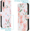 iMoshion Hoesje Geschikt voor Huawei P30 Lite Hoesje Met Pasjeshouder - iMoshion Design Softcase Bookcase - Wit / Roze / Blossom Watercolor