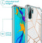 iMoshion Hoesje Geschikt voor Huawei P30 Pro Hoesje Met Koord - iMoshion Design Hoesje met Koord - Wit / Meerkleurig / Goud / White Graphic