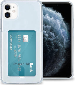 iMoshion Hoesje Geschikt voor iPhone 11 Hoesje Met Pasjeshouder - iMoshion Softcase Backcover met pashouder - Transparant