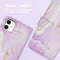 iMoshion Hoesje Geschikt voor iPhone 11 Hoesje Met Pasjeshouder - iMoshion Design Bookcase smartphone - Paars / Purple Marble