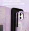 iMoshion Hoesje Geschikt voor iPhone 11 Hoesje Met Pasjeshouder - iMoshion Design Bookcase smartphone - Paars / Purple Marble