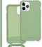 iMoshion Hoesje Geschikt voor iPhone 11 Pro Hoesje Met Koord - iMoshion Color Backcover met afneembaar koord - Groen