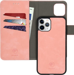 iMoshion Hoesje Geschikt voor iPhone 11 Pro Hoesje Met Pasjeshouder - iMoshion Uitneembare 2-in-1 Luxe Bookcase - Roze