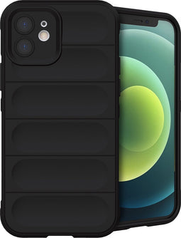 imoshion Hoesje - Geschikt voor iPhone 12 - EasyGrip Backcover - Zwart