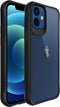 iMoshion Hoesje Geschikt voor iPhone 12 Mini Hoesje - iMoshion Rugged Hybrid Case - Zwart / Transparant