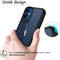 iMoshion Hoesje Geschikt voor iPhone 12 Mini Hoesje - iMoshion Rugged Hybrid Case - Zwart / Transparant