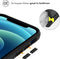 iMoshion Hoesje Geschikt voor iPhone 12 Mini Hoesje - iMoshion Rugged Hybrid Case - Zwart / Transparant