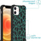 iMoshion Hoesje Geschikt voor iPhone 12 Mini Hoesje Met Koord - iMoshion Design Hoesje met Koord - Zwart / Meerkleurig / Groen / Panther Illustration