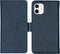 imoshion Hoesje Geschikt voor iPhone 12 Mini Hoesje Met Pasjeshouder - imoshion Luxe Bookcase - Donkerblauw