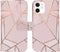 iMoshion Hoesje Geschikt voor iPhone 12 Mini Hoesje Met Pasjeshouder - iMoshion Design Softcase Bookcase - Goud / Roze / Pink Graphic