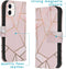 iMoshion Hoesje Geschikt voor iPhone 12 Mini Hoesje Met Pasjeshouder - iMoshion Design Softcase Bookcase - Goud / Roze / Pink Graphic