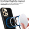 iMoshion Hoesje Geschikt voor iPhone 12 Pro Max Hoesje - iMoshion Rugged Hybrid Carbon Case Geschikt voor MagSafe - Zwart