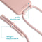 iMoshion Hoesje Geschikt voor iPhone 12 Pro Max Hoesje Met Koord - iMoshion Color Backcover met afneembaar koord - Roze