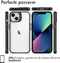 iMoshion Hoesje Geschikt voor iPhone 13 Hoesje - iMoshion Rugged Hybrid Case - Zwart / Transparant