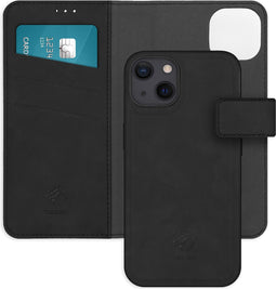 iMoshion Hoesje Geschikt voor iPhone 13 Hoesje Met Pasjeshouder - iMoshion Uitneembare 2-in-1 Luxe Bookcase - Zwart