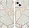 iMoshion Hoesje Geschikt voor iPhone 13 Hoesje Met Pasjeshouder - iMoshion Design Softcase Bookcase - Wit / White Graphic