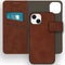 iMoshion Hoesje Geschikt voor iPhone 13 Hoesje Met Pasjeshouder - iMoshion Uitneembare 2-in-1 Luxe Bookcase - Bruin