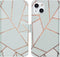 iMoshion Hoesje Geschikt voor iPhone 13 Hoesje Met Pasjeshouder - iMoshion Design Softcase Bookcase - Wit / White Graphic