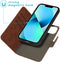 iMoshion Hoesje Geschikt voor iPhone 13 Hoesje Met Pasjeshouder - iMoshion Uitneembare 2-in-1 Luxe Bookcase - Bruin