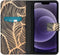 iMoshion Hoesje Geschikt voor iPhone 13 Hoesje Met Pasjeshouder - iMoshion Design Softcase Bookcase - Goud / Golden Leaves