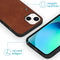 iMoshion Hoesje Geschikt voor iPhone 13 Hoesje Met Pasjeshouder - iMoshion Uitneembare 2-in-1 Luxe Bookcase - Bruin