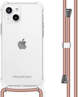 iMoshion Hoesje Geschikt voor iPhone 13 Mini Hoesje Met Koord - iMoshion Backcover met koord - Transparant