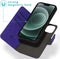 iMoshion Hoesje Geschikt voor iPhone 13 Mini Hoesje Met Pasjeshouder - iMoshion Uitneembare 2-in-1 Luxe Bookcase - Paars