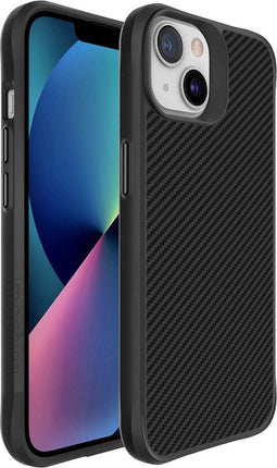 iMoshion Hoesje Geschikt voor iPhone 13 Mini Hoesje Shockproof - iMoshion Rugged Hybrid Carbon Case - Zwart