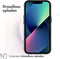 iMoshion Hoesje Geschikt voor iPhone 13 Mini Hoesje Shockproof - iMoshion Rugged Hybrid Carbon Case - Zwart