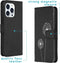 iMoshion Hoesje Geschikt voor iPhone 13 Pro Hoesje Met Pasjeshouder - iMoshion Design Softcase Bookcase - Zwart / Dandelion