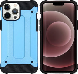 iMoshion Hoesje Geschikt voor iPhone 13 Pro Max Hoesje - iMoshion Rugged Xtreme Backcover - Lichtblauw