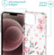 iMoshion Hoesje Geschikt voor iPhone 13 Pro Max Hoesje Met Koord - iMoshion Design Hoesje met Koord - Roze / Blossom Watercolor