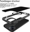 iMoshion Hoesje Geschikt voor iPhone 14 Hoesje - iMoshion Rugged Hybrid Carbon Case Geschikt voor MagSafe - Zwart