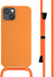 imoshion Hoesje Geschikt voor iPhone 14 Hoesje Met Koord - imoshion Siliconen hoesje met koord - Oranje