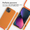 imoshion Hoesje Geschikt voor iPhone 14 Hoesje Met Koord - imoshion Siliconen hoesje met koord - Oranje