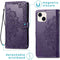 iMoshion Hoesje Geschikt voor iPhone 14 Hoesje Met Pasjeshouder - iMoshion Mandala Bookcase - Paars